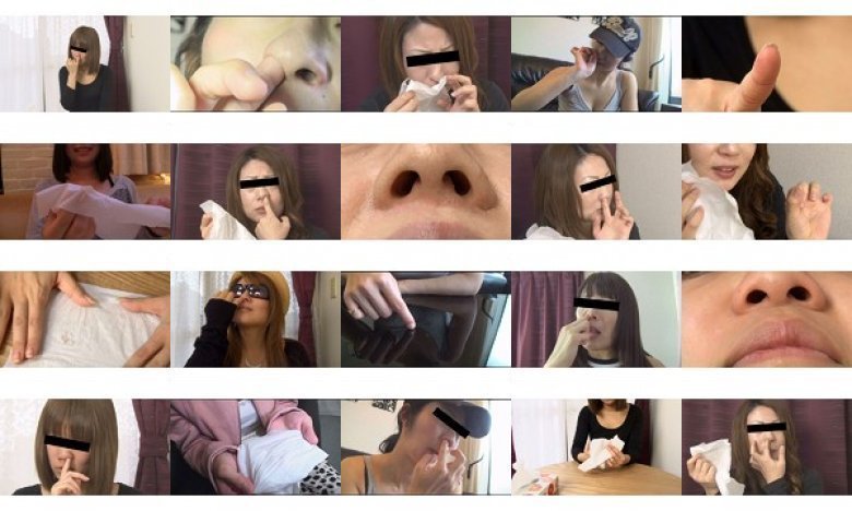 素人女性12人がカメラの前で鼻クソをほじってしまいました:イメージ画像