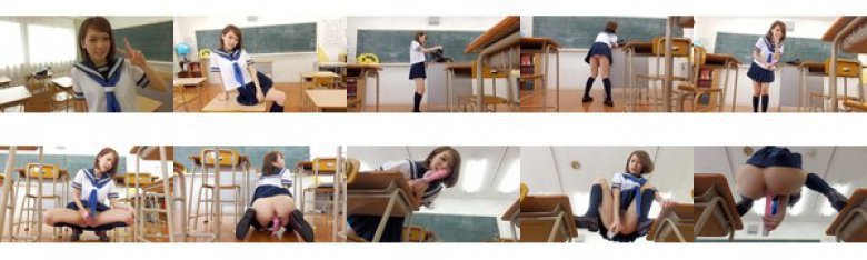 【VR】セーラー服またがりディルドオナニー:样本图像