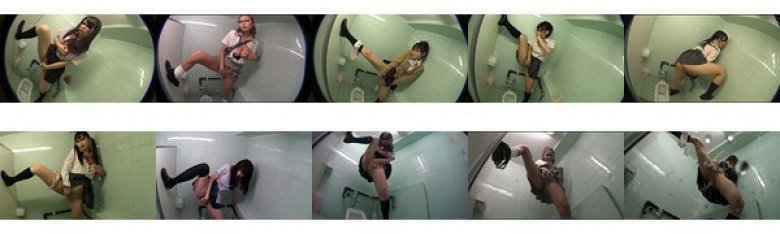 女子校のトイレで立ったままオナニーしてスゴイ勢いでおしっこ漏らす女子校生達 vol.8:样本图像