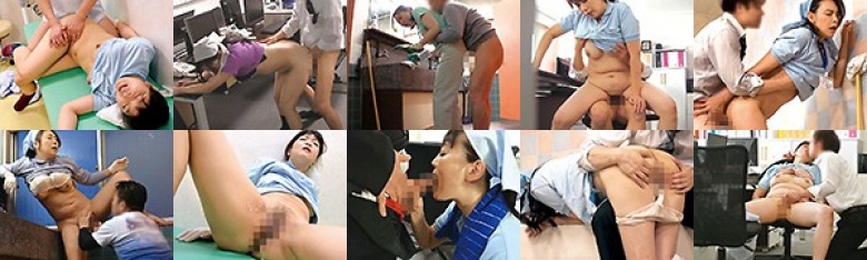 清掃員のおばさんを口説いてSEXする 9人4時間:イメージ画像