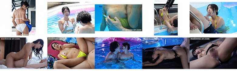 Resort Pool NTR-私人，好女人和成人比基尼... NTR戏剧，结合了内gui和开放的感觉。 Takeuchi Yuki:样本图像