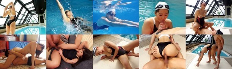 水泳競技歴18年 国●体育大会出場！98cmの巨尻が生み出すドルフィンキック！ 本物女子大生アスリートAVデビュー 寺山綾子21歳:イメージ画像