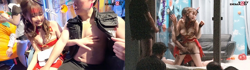 逆転マジックミラー号 渋谷ハロウィン編 「コスプレ女子あやののSEXをナマで見たくないですか?」大人数に見られているとは知らずに激イキ姿を大胆に披露!:イメージ画像