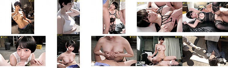 男生隐藏的大乳房在仲夏的炎热，潮湿的工厂中勾勒出山雀:样本图像