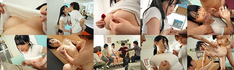【直立乳头NTR】在海外长大、以裸体海滩闻名的女友，以巨乳、不戴胸罩吸引男人，却不知其色情。由里园美织:样本图像