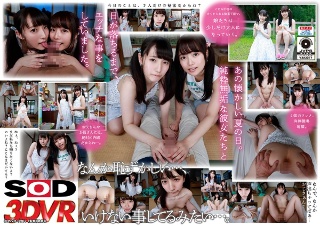【VR】マセガキ娘とウブ娘。駄菓子屋の奥に仲良し2人組を連れ込んで、セミの声をかき消すほどに喘がせた3P!